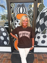 Load image into Gallery viewer, Brown Kentucky Polka Dot Unisex Tee
