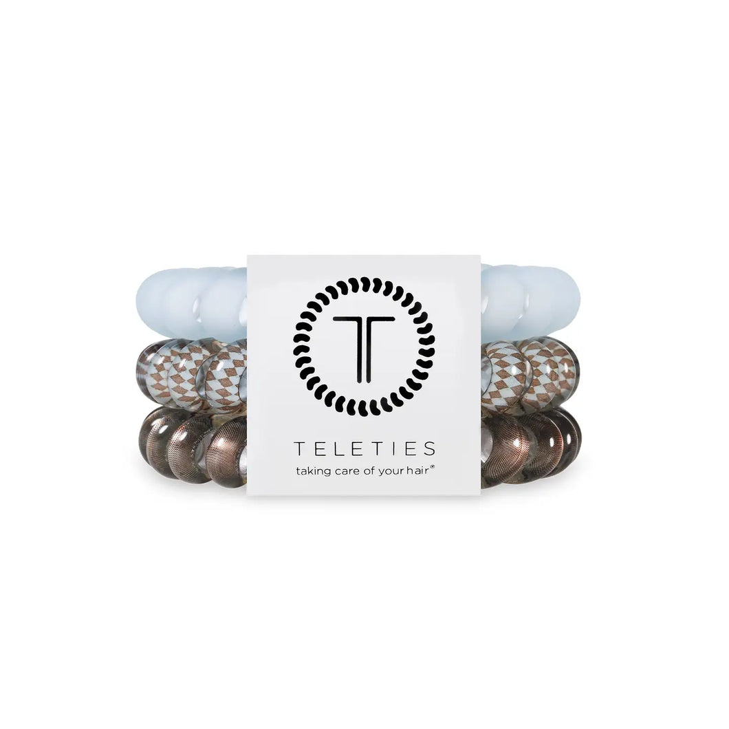 Truly Taupe Teleties Large 3-Pack Hair Ties