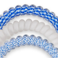 Load image into Gallery viewer, Go Big Blue Teleties Small 3-Pack Hair Tie