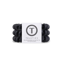 Load image into Gallery viewer, Matte Black Teleties Small 3-Pack Hair Tie