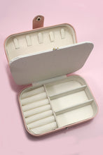 Load image into Gallery viewer, Light Pink Jewelry Organizer Travel Box Case