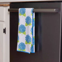 Load image into Gallery viewer, Kitchen Tea Towel- Hydrangea Blue