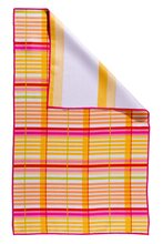 Load image into Gallery viewer, Bright Plaid Waffle Knit Kitchen Towel