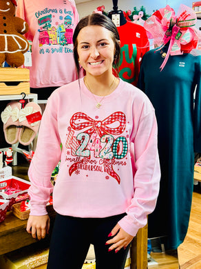 42420 Small Town Christmas Henderson Ky Unisex Sweatshirt- Pink