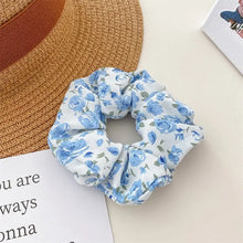 Load image into Gallery viewer, Chiffon Floral Toile Scrunchies