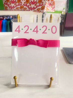 42420 Pink Mini Notepad