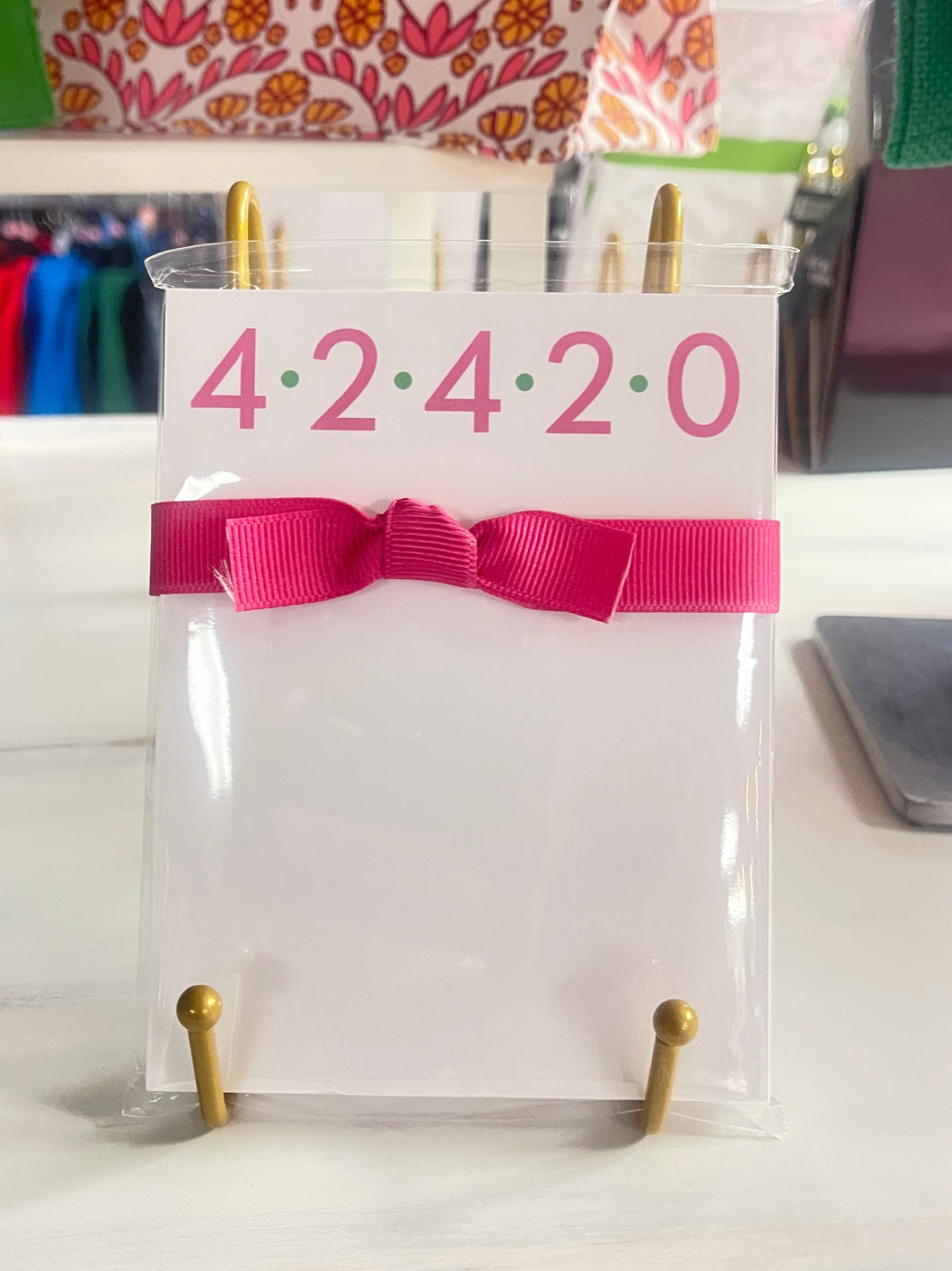 42420 Pink Mini Notepad