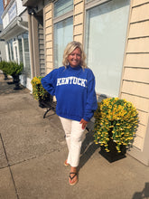 Load image into Gallery viewer, Kentucky Blue Embroidered Mock Neck Sweatshirt