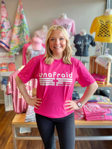 Unafraid I know Who Holds Tomorrow Hot Pink Unisex Tee
