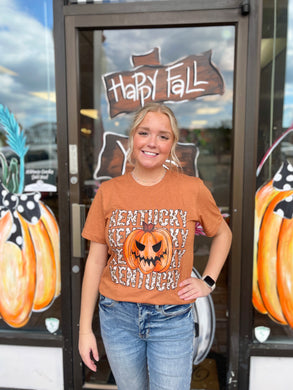 Kentucky Leopard Pumpkin Unisex Tee