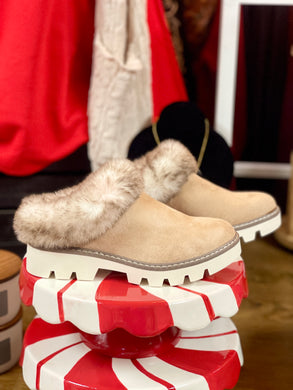 Mahika Faux Fur Slip-On Mules