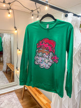 Load image into Gallery viewer, Colorful Santa Christmas Long Sleeve Unisex Tee
