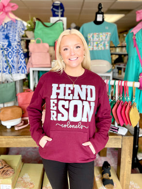 Henderson Colonels Unisex Pocket Crew Sweatshirt