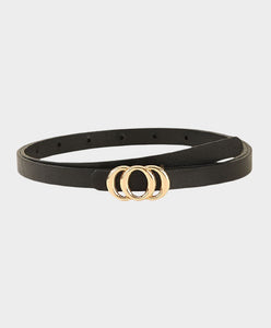 Black Triple Ring Belt – LandyLane Boutique