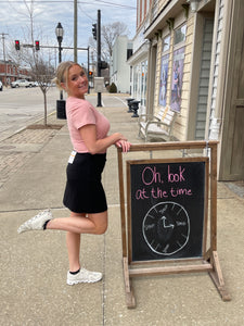 Black Pull On Skort With Pockets