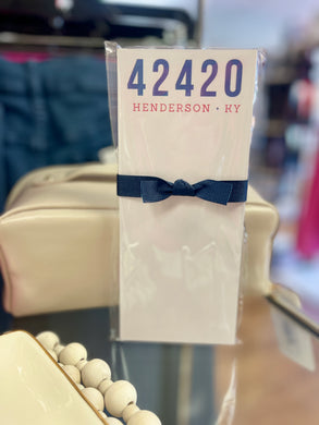 42420 Navy Skinny Notepad