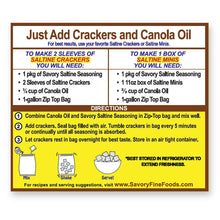 Load image into Gallery viewer, Cinnamon Toast Gourmet Party Cracker Seasoning Kit