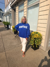 Load image into Gallery viewer, Kentucky Blue Embroidered Mock Neck Sweatshirt