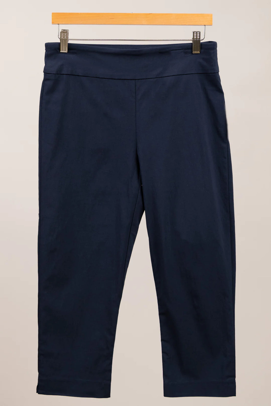 Ladies Dark Navy Capri Pants