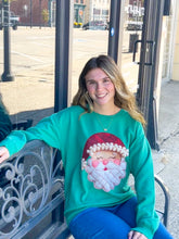 Load image into Gallery viewer, Patchwork Santa Unisex ComfortWash Sweatshirt