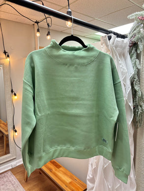 Sage Royce Mock Neck Sweatshirt