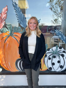 Ladies Black Cardigan