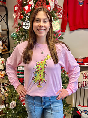 Whimsy Christmas Tree Long sleeve Unisex Tee