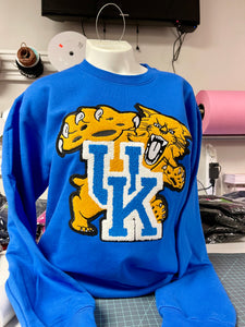 Kentucky Chenille Patch Adult Soft Unisex Sweatshirt