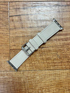 Interchangeable Vegan Leather Watch Band-38/40/41MM - Cream