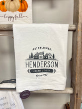 Load image into Gallery viewer, Henderson Kentucky 1797- Cotton Tea Towel
