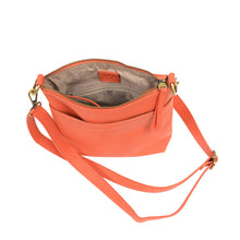 Load image into Gallery viewer, Layla Top Zip Crossbody Bag- Grapefruit