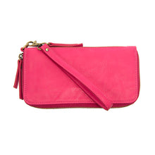 Load image into Gallery viewer, Chloe Zip Around Wallet Wristlet- ChaCha Pink