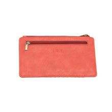 Load image into Gallery viewer, Kara Distressed Wallet- Bright Coral