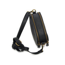 Load image into Gallery viewer, Layne Double Zip Mini Camera Crossbody- Black