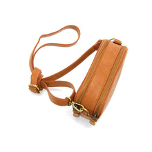 Load image into Gallery viewer, Layne Double Zip Mini Camera Crossbody- Hazelnut