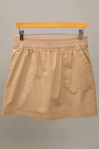 Chino Pull On Poplin Pocket Skort