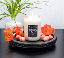 Load image into Gallery viewer, 26oz Peaches &amp; Poppies Apothecary Farmhouse Jar Candle