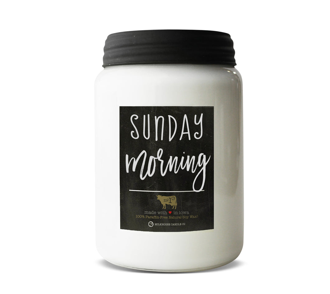 26oz Sunday Morning Apothecary Farmhouse Jar Candle