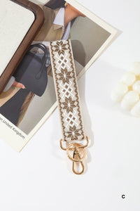 Jacquard Weave Wristlet Keychain – LandyLane Boutique