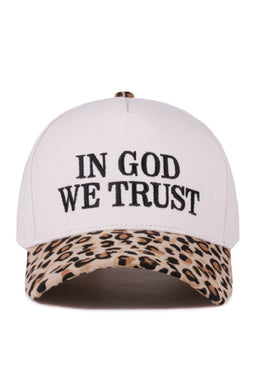 In God We Trust Embroidered Baseball Cap