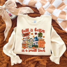 Load image into Gallery viewer, Preorder(Choose Your Town &amp; Zip Code) Fall Is Better In A Small Town Soft Unisex Sweatshirt