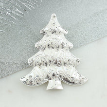 Load image into Gallery viewer, White Filigree Tree Pin/Pendant
