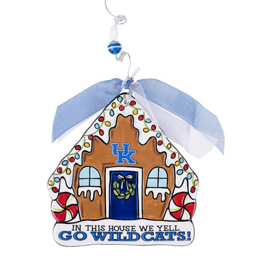 In This House We Yell Go Wildcats Christmas Ornament