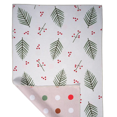 Holly Holiday Tea Towel