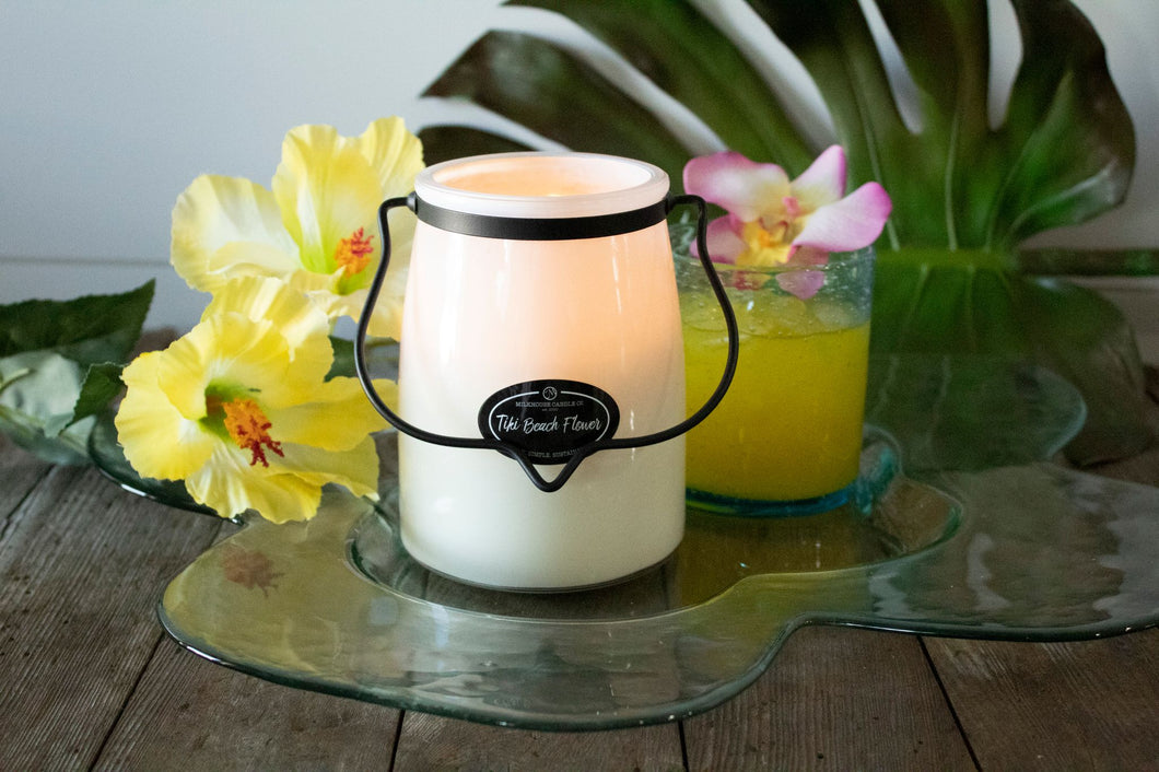 Tiki Beach Flower - 22-Ounce Butter Jar Candle