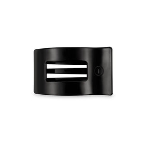 Teleties Small Flat Rectangle Hair Clip- Jet Black