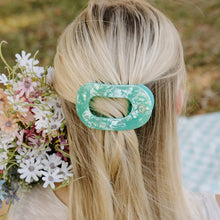 Load image into Gallery viewer, Spring Splash Teleties Medium Flat Round Clip