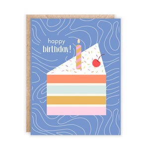 Cake Slice Happy Birthday Card