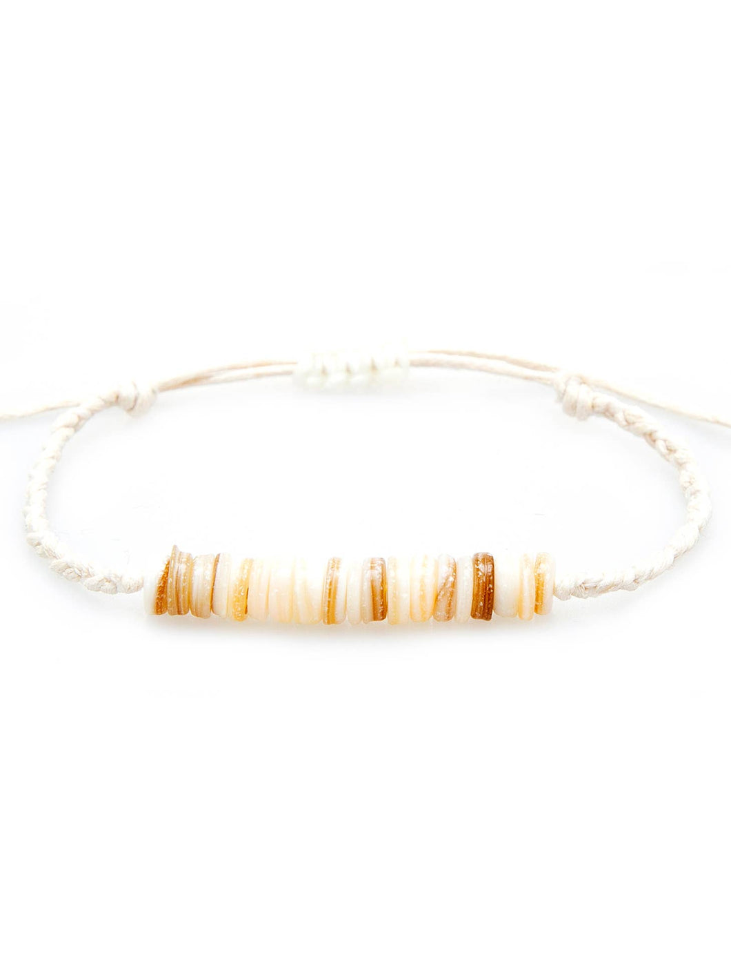 Tatiana Braided Puka Bracelet