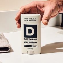 Load image into Gallery viewer, Duke Cannon Air Defense Active Deodorant – Midnight Swim | Aluminum Free